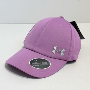 NWT Under Armour Women’s UA Play Up Wrapback Hat Jellyfish Purple/Satin Lining